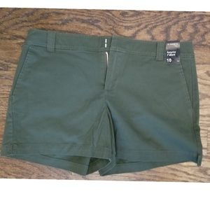 Army green shorts